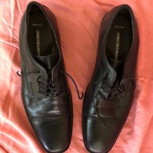 Johnston & Murphy men’s black dress shoes
